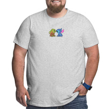 Load image into Gallery viewer, Kawaii Yoda Baby Stitch Big Size Men's T-shirt