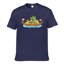 Load image into Gallery viewer, Monkey On Boat Move Banana Men's Short Sleeve T-shirt