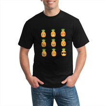 Load image into Gallery viewer, Orange Cartoon Pineapple Men's Short Sleeve T-shirt