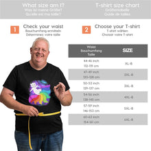 Load image into Gallery viewer, Cartoon Colorful Starry Sky Fox Big Size Men's T-shirt