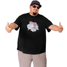 Load image into Gallery viewer, Cartoon Dolphin Courtship Mermaid Big Size Men's T-shirt