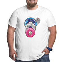Load image into Gallery viewer, Cat Donuts Queue Big Size Men's T-shirt