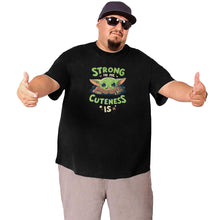 Load image into Gallery viewer, Strong In Me Cuteness Is Yoda Baby Big Size Men's T-shirt