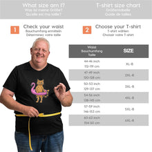 Load image into Gallery viewer, Flamingo Swims Around The Cat Big Size Men's T-shirt