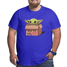 Load image into Gallery viewer, Star Wars Adopt This Yoda Baby Jedi Big Size Men's T-shirt