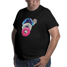Load image into Gallery viewer, Cat Donuts Queue Big Size Men's T-shirt