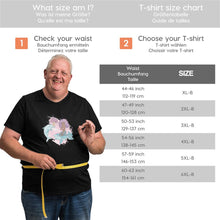 Load image into Gallery viewer, Cartoon Dolphin Courtship Mermaid Big Size Men's T-shirt