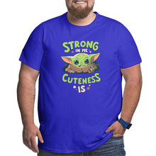 Load image into Gallery viewer, Strong In Me Cuteness Is Yoda Baby Big Size Men's T-shirt