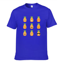 Load image into Gallery viewer, Orange Cartoon Pineapple Men's Short Sleeve T-shirt