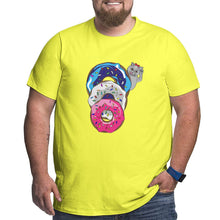 Load image into Gallery viewer, Cat Donuts Queue Big Size Men's T-shirt