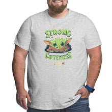 Load image into Gallery viewer, Strong In Me Cuteness Is Yoda Baby Big Size Men's T-shirt
