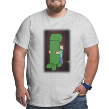 Load image into Gallery viewer, Minecraft Embrace Creeper Big Size Men's T-shirt