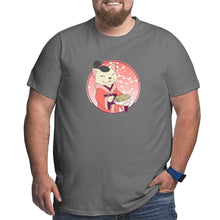 Load image into Gallery viewer, Kawaii Cat Girl Chef With Noodles Big Size Men's T-shirt