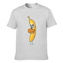 Load image into Gallery viewer, Cartoon Skull Halloween Banana Men's Short Sleeve T-shirt