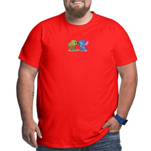 Load image into Gallery viewer, Kawaii Yoda Baby Stitch Big Size Men's T-shirt
