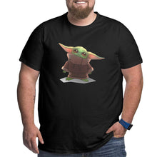 Load image into Gallery viewer, Yoda Baby Staring At You Big Size Men's T-shirt