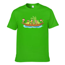 Load image into Gallery viewer, Monkey On Boat Move Banana Men's Short Sleeve T-shirt