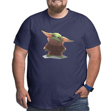 Load image into Gallery viewer, Yoda Baby Staring At You Big Size Men's T-shirt