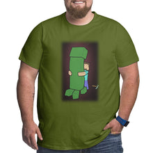 Load image into Gallery viewer, Minecraft Embrace Creeper Big Size Men's T-shirt