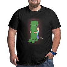 Load image into Gallery viewer, Minecraft Embrace Creeper Big Size Men's T-shirt