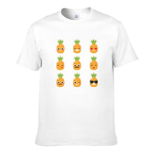 Load image into Gallery viewer, Orange Cartoon Pineapple Men's Short Sleeve T-shirt