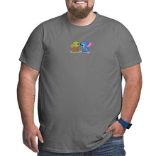 Load image into Gallery viewer, Kawaii Yoda Baby Stitch Big Size Men's T-shirt