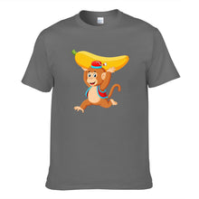 Load image into Gallery viewer, Monkey Playing Big Banana Men's Short Sleeve T-shirt