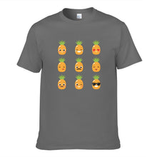 Load image into Gallery viewer, Orange Cartoon Pineapple Men's Short Sleeve T-shirt