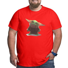 Load image into Gallery viewer, Yoda Baby Staring At You Big Size Men's T-shirt