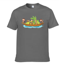 Load image into Gallery viewer, Monkey On Boat Move Banana Men's Short Sleeve T-shirt