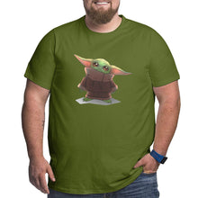 Load image into Gallery viewer, Yoda Baby Staring At You Big Size Men's T-shirt