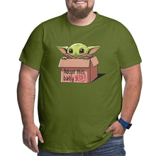 Load image into Gallery viewer, Star Wars Adopt This Yoda Baby Jedi Big Size Men's T-shirt