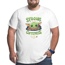 Load image into Gallery viewer, Strong In Me Cuteness Is Yoda Baby Big Size Men's T-shirt