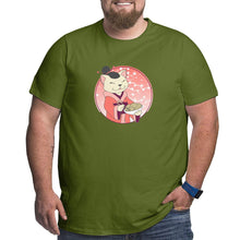 Load image into Gallery viewer, Kawaii Cat Girl Chef With Noodles Big Size Men's T-shirt