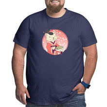 Load image into Gallery viewer, Kawaii Cat Girl Chef With Noodles Big Size Men's T-shirt
