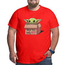 Load image into Gallery viewer, Star Wars Adopt This Yoda Baby Jedi Big Size Men's T-shirt