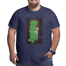 Load image into Gallery viewer, Minecraft Embrace Creeper Big Size Men's T-shirt