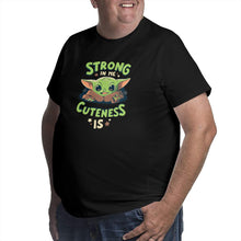 Load image into Gallery viewer, Strong In Me Cuteness Is Yoda Baby Big Size Men's T-shirt