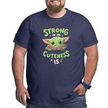 Load image into Gallery viewer, Strong In Me Cuteness Is Yoda Baby Big Size Men's T-shirt