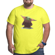 Load image into Gallery viewer, Yoda Baby Staring At You Big Size Men's T-shirt