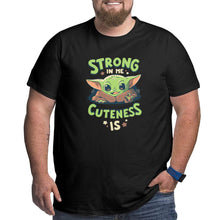 Load image into Gallery viewer, Strong In Me Cuteness Is Yoda Baby Big Size Men's T-shirt