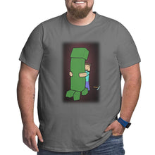 Load image into Gallery viewer, Minecraft Embrace Creeper Big Size Men's T-shirt