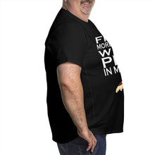 Load image into Gallery viewer, More Like Fitness Whole Pizza In My Mouth Big Size Men's T-shirt