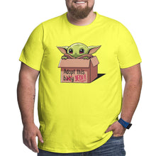 Load image into Gallery viewer, Star Wars Adopt This Yoda Baby Jedi Big Size Men's T-shirt