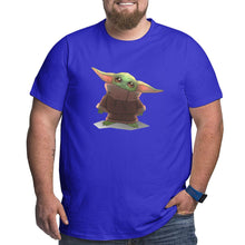 Load image into Gallery viewer, Yoda Baby Staring At You Big Size Men's T-shirt