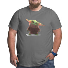 Load image into Gallery viewer, Yoda Baby Staring At You Big Size Men's T-shirt