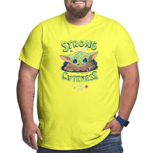 Load image into Gallery viewer, Strong In Me Cuteness Is Yoda Baby Big Size Men's T-shirt
