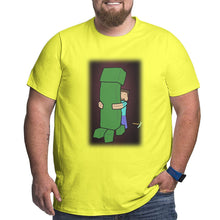Load image into Gallery viewer, Minecraft Embrace Creeper Big Size Men's T-shirt