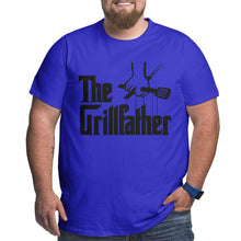 Load image into Gallery viewer, Barbecue BBQ The Grillfather Big Size Men's T-shirt