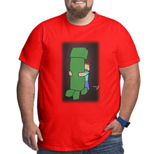 Load image into Gallery viewer, Minecraft Embrace Creeper Big Size Men's T-shirt